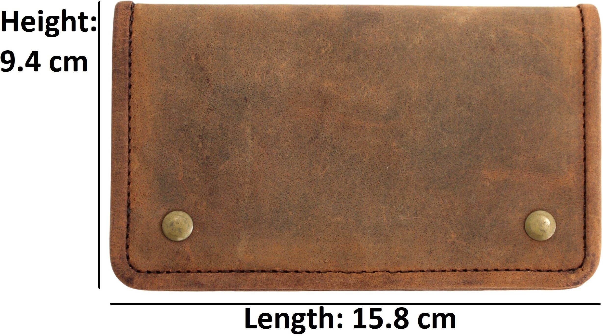 hide & chic - Wholesale Pouch - Women's - Quality Full Grain Vintage Leather Tobacco Pouch Style: 12035. BROWN. Compact Size.10