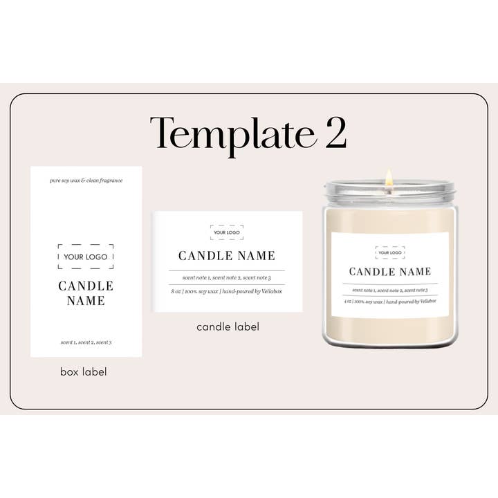 Vella & Co. by Vellabox - Wholesale Jar/Filled Candle - Custom 8oz Soy Candle – Jar, Scent & Label Options6