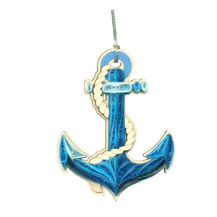 Quilling Anchor Prydnad för wholesale av Poppin Cards and Gifts