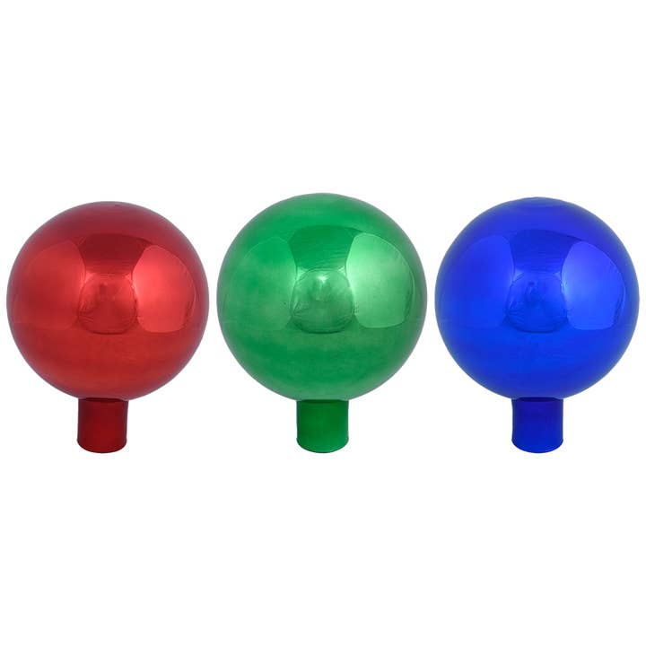 Gazing Globe, Glass, Red/Blue/Green, 3 Asst. Colors - Large for wholesale by Esschert Design USA