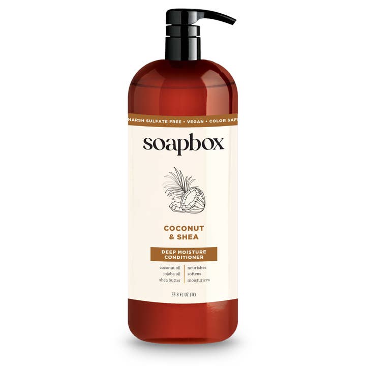 Coconut & Shea Deep Moisture Conditioner - 1 Liter for wholesale by soapbox