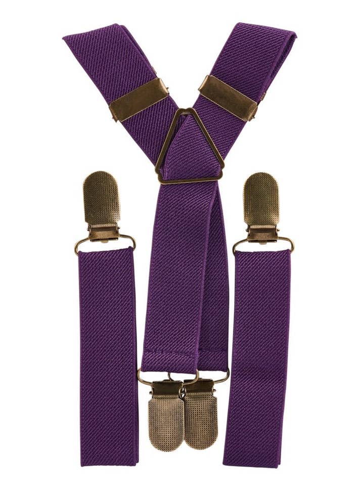 Bretelle elastiche viola per la vendita all'ingrosso da parte di London Jae Apparel