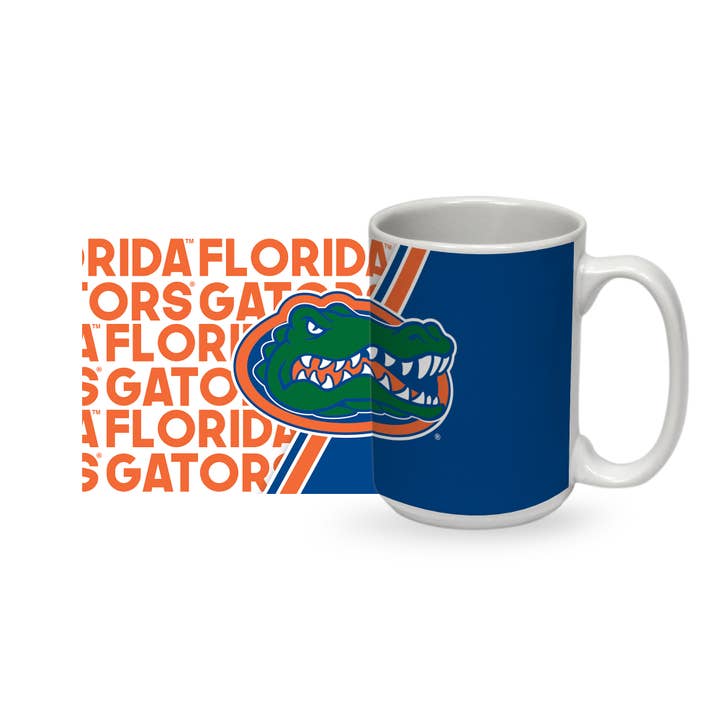 Florida Gators 15oz White Ceramic Mug for wholesale by Rico Industries
