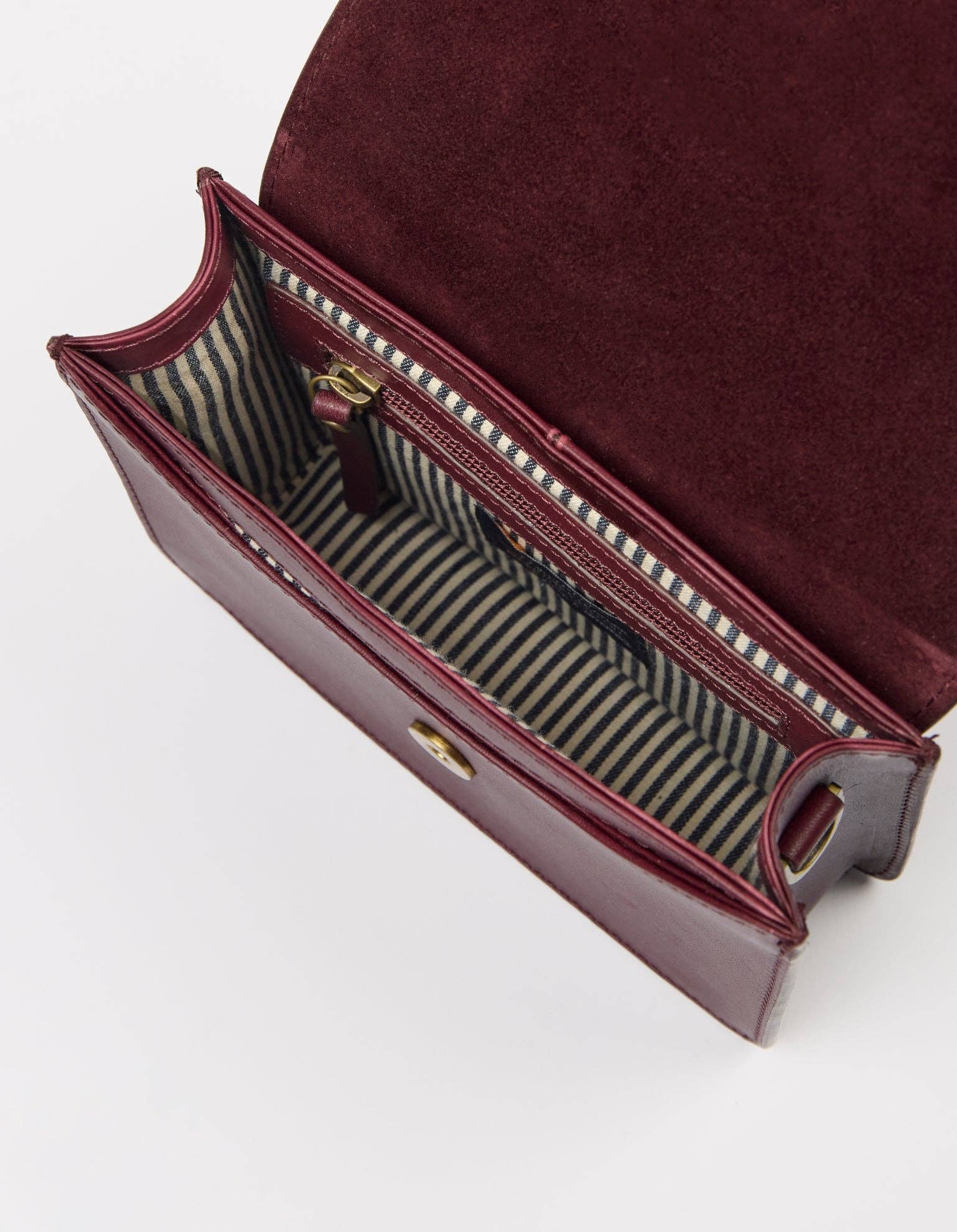 O My Bag - Wholesale Crossbody Bag - Women's - Audrey Mini - Dark Cherry Classic Leather3