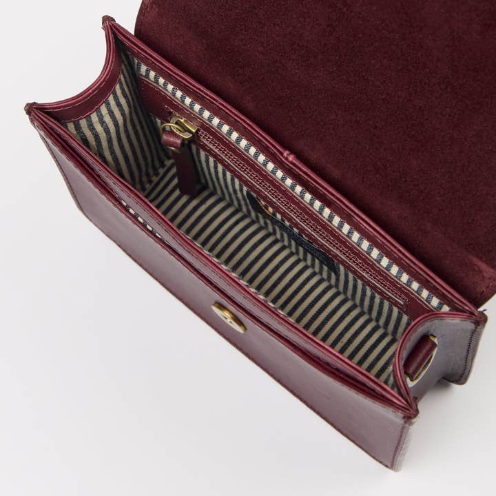 O My Bag - Wholesale Crossbody Bag - Women's - Audrey Mini - Dark Cherry Classic Leather3