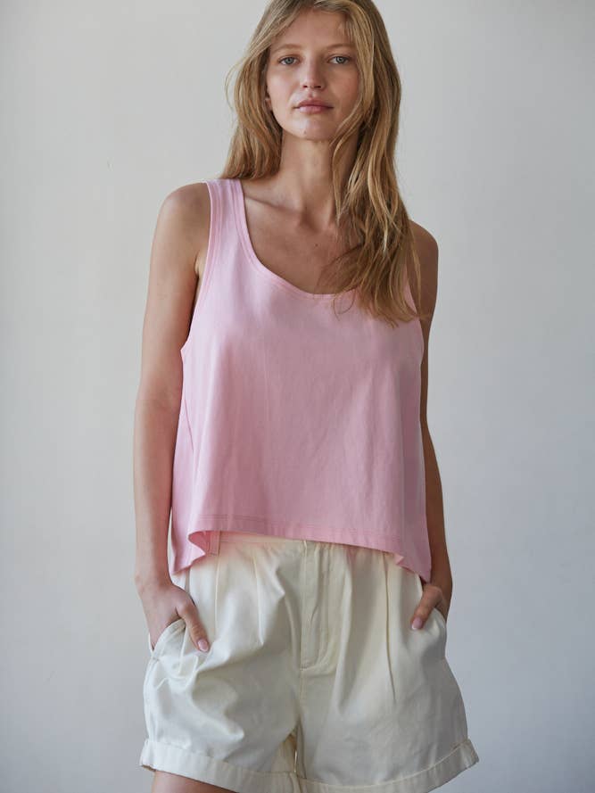 By Together - Wholesale Tank Top - Women's - L8751 | Knit Cotton Scoop Neck Sleeveless Tank Top6