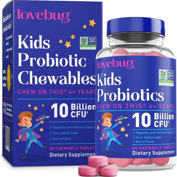LoveBug Probiotics - Wholesale Oral Supplement/Vitamin - Kids Probiotics- Chewable 60 count
