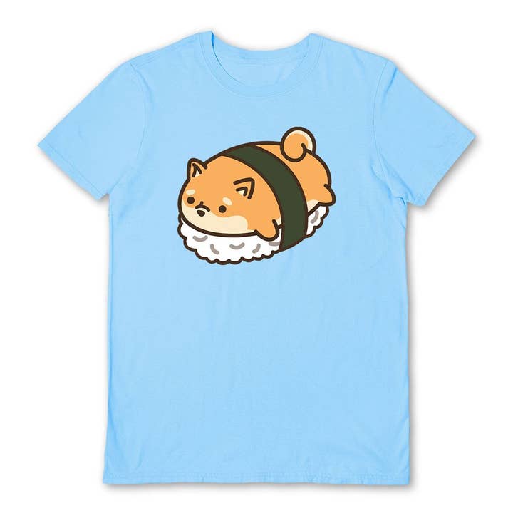 Jc Lovely (Sushi Shiba) Light Blue T-Shirt for wholesale by Pyramid International