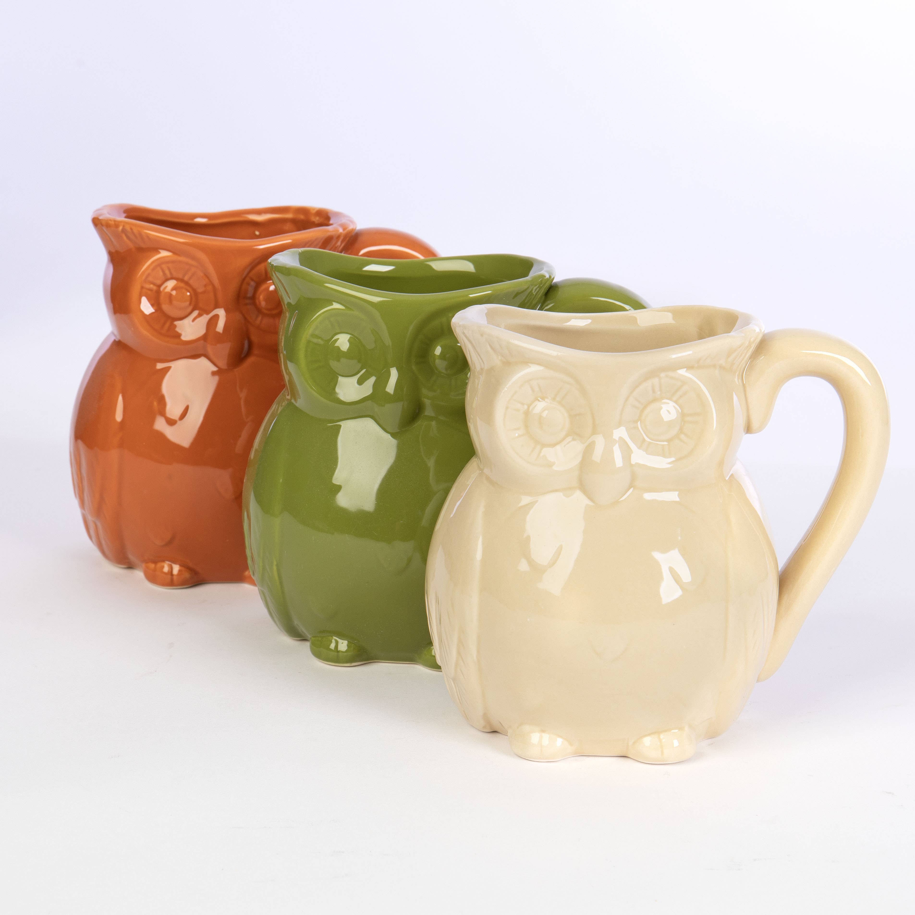 Willow Group - Wholesale Pitcher - Glazed Ceramic Owl Pitcher Floral Arrangements Vase 12pcs0