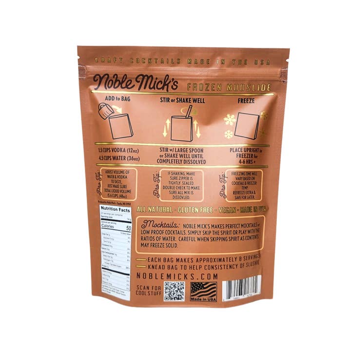 Noble Mick's - Craft Beverage Company - Wholesale Cocktail Mix/Syrup - Mudslide Frozen Cocktail1