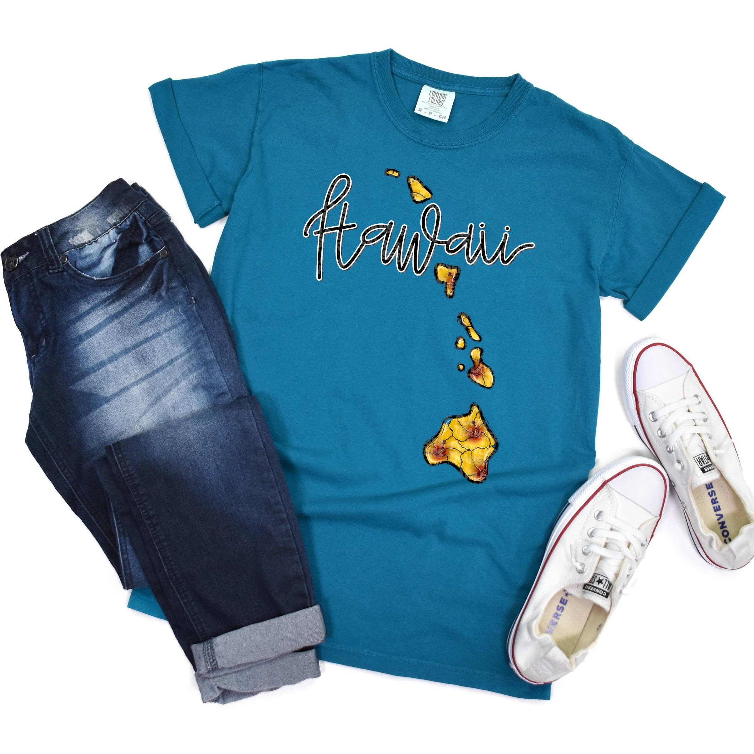 Flawless Transfers - Wholesale Sublimation Transfer - Hawaii Whimsy States DTF Transfer0