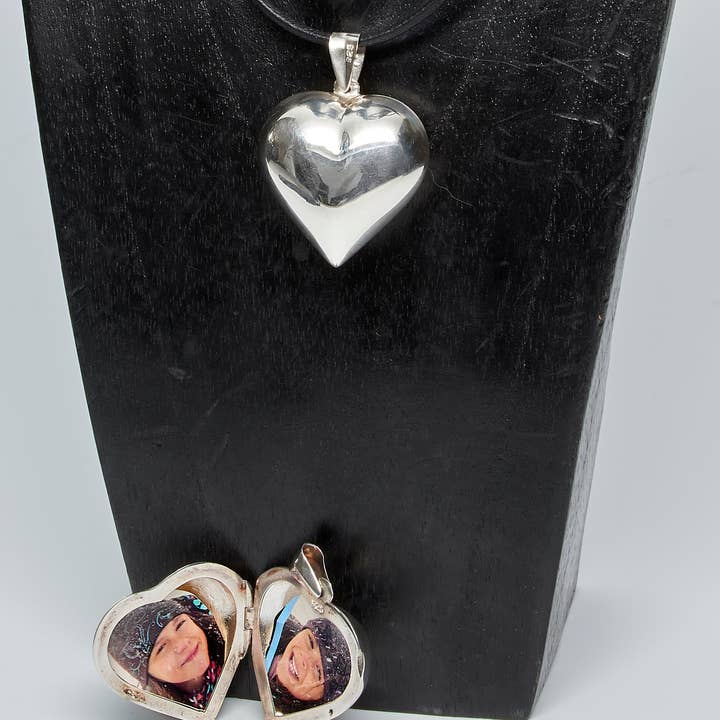 Sterling Silver hjärta medaljong för wholesale av Renata Rubio 92.5