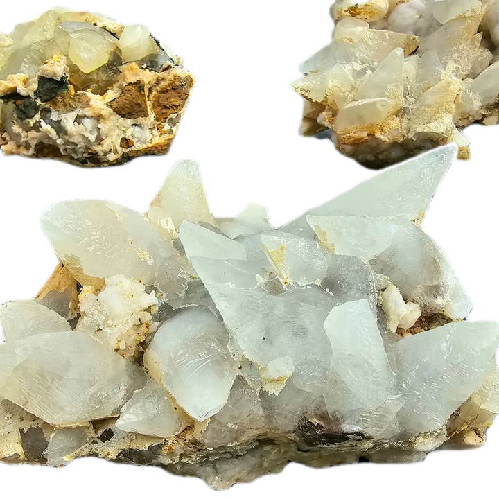 Quartz on Dog Tooth Calcite Crystal *New Find* for wholesale by Distinction Crystals