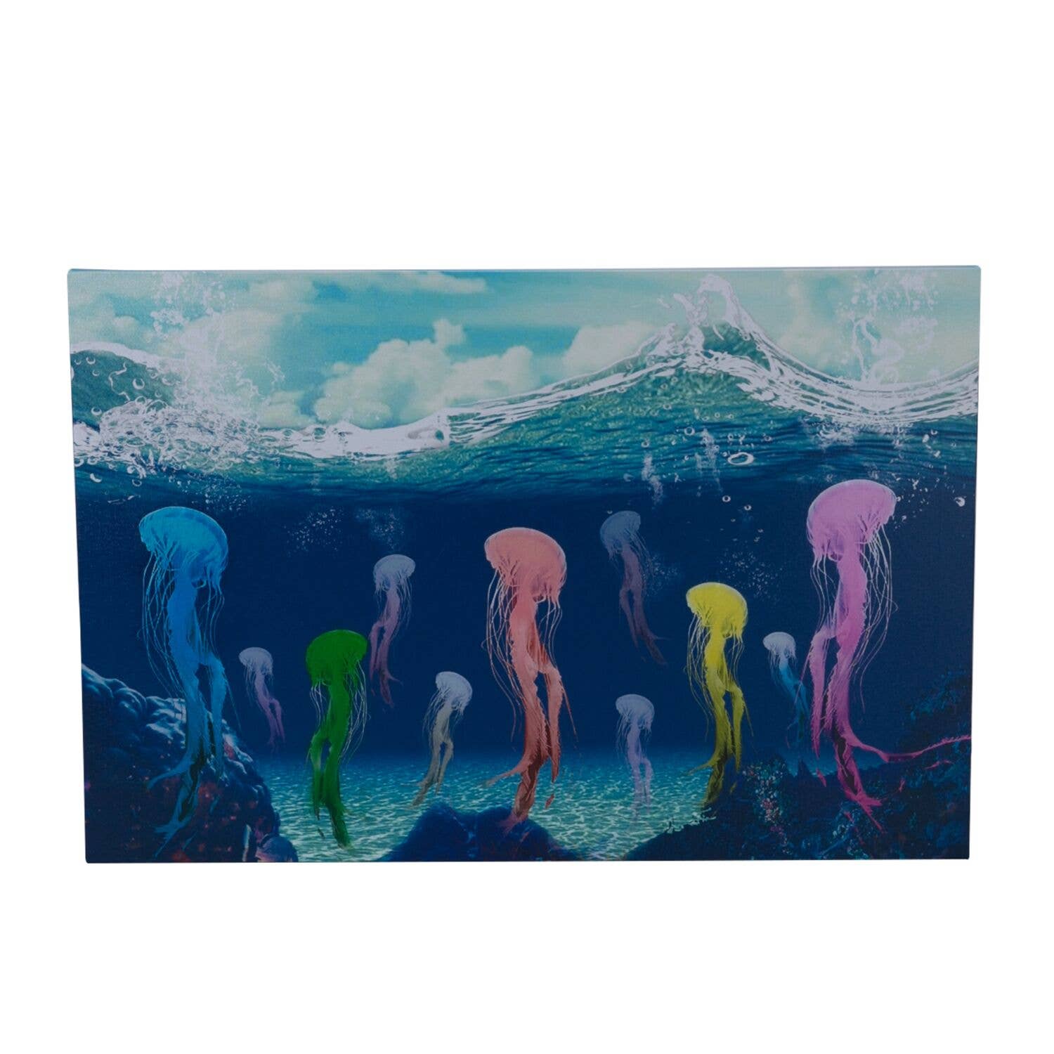 Beachcombers - Wholesale Art Print - SALE Jellyfish LED Lighted Canvas Wall Art1