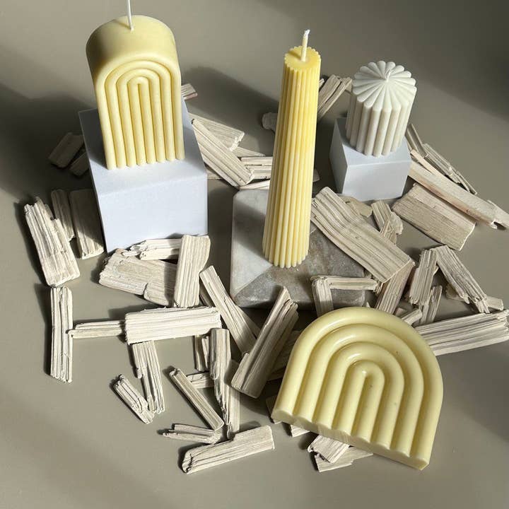 Urban Craft - Wholesale Pillar Candle - Long Pillar Candle-Tall Soy Candle-Weeding Candle-Ribbed1