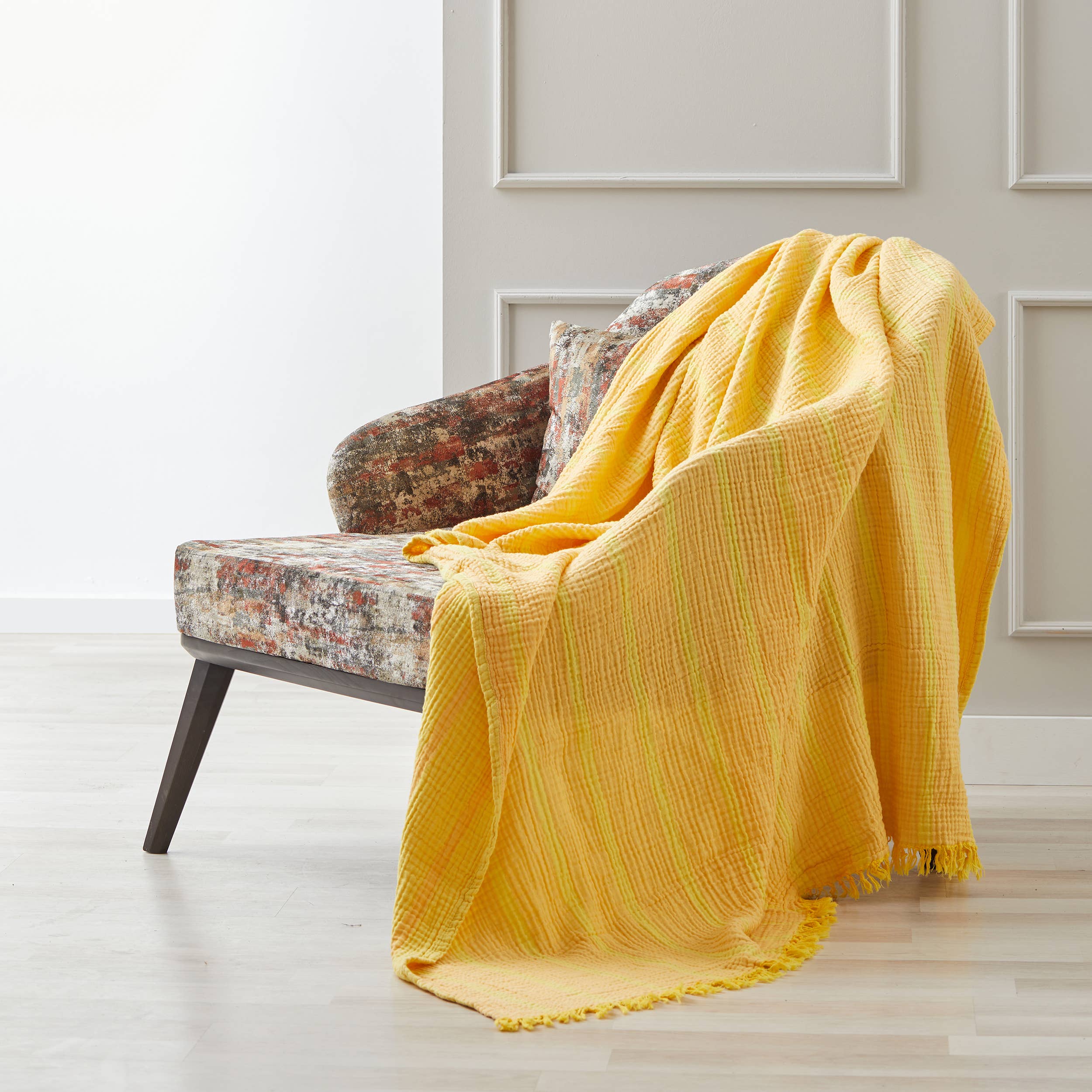 Kikoya – Engroshandel Tæppe – Krøllet gaze musselin 100% bomuldstæppe 51x67" 4 lag3