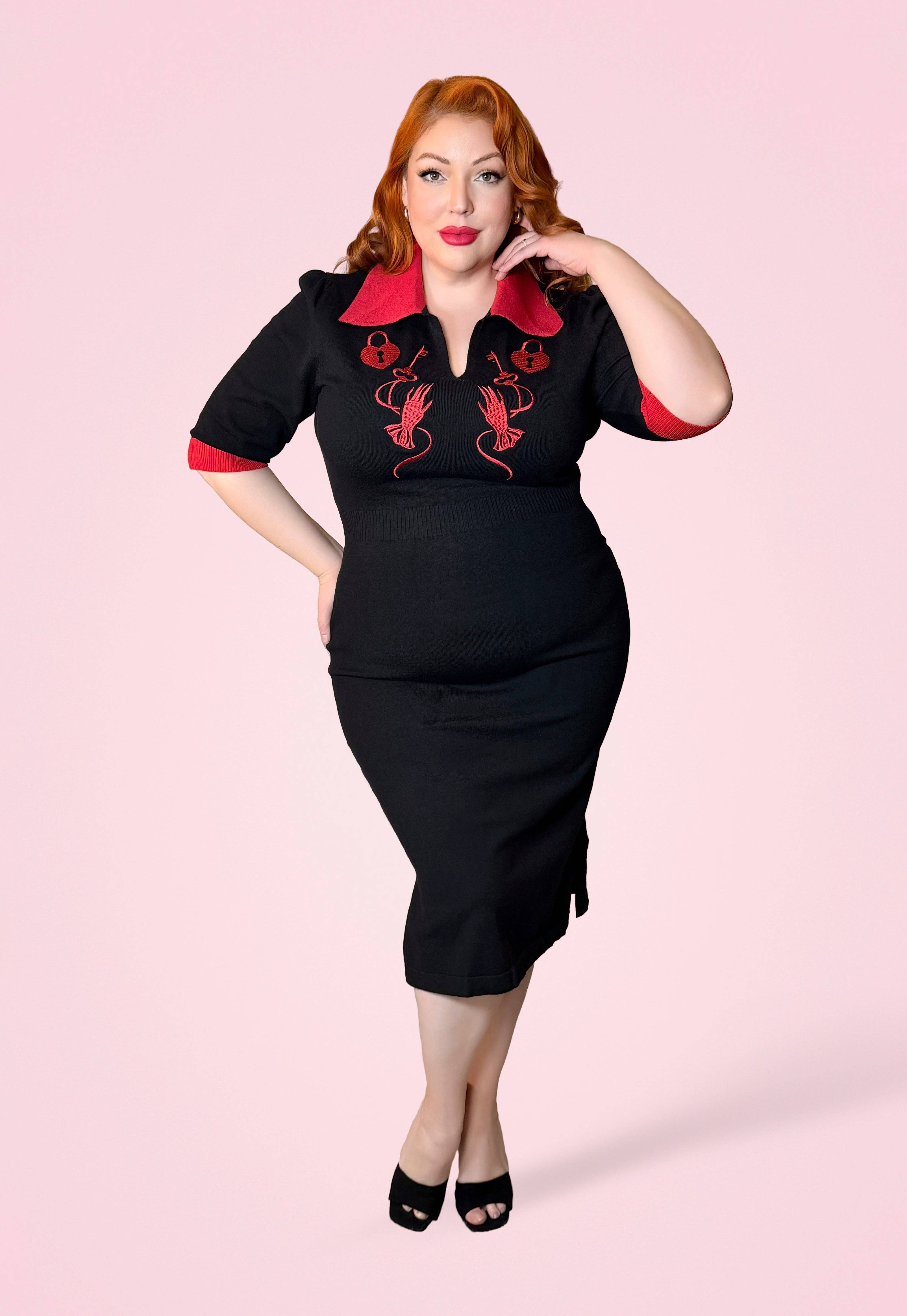 Elle Rebel - Wholesale Dress - Women's - Key to My Heart Knitted Dress5