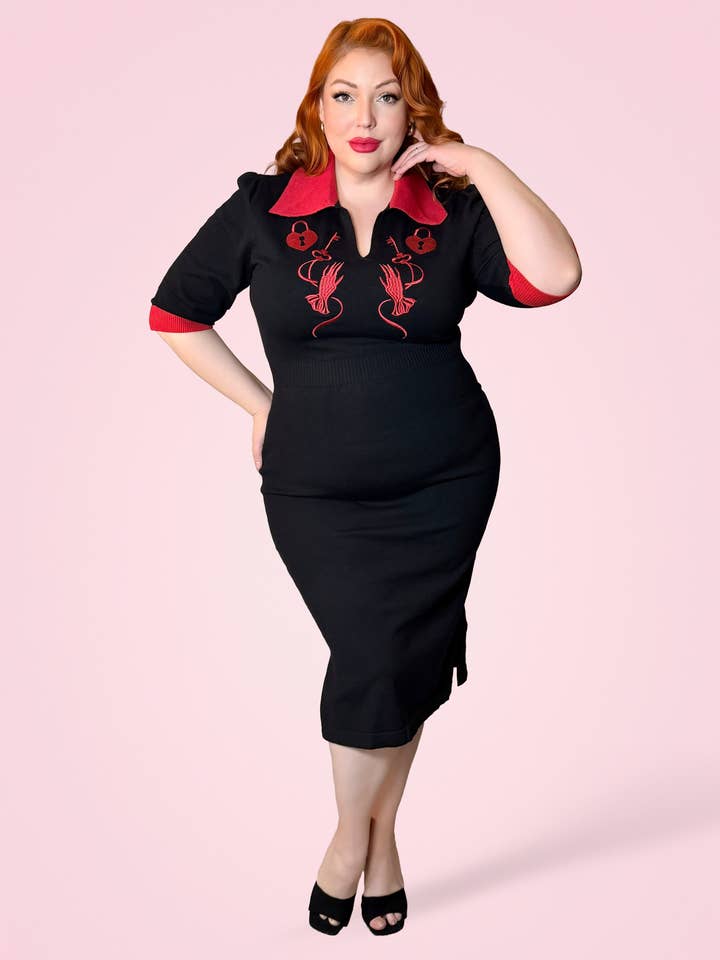 Elle Rebel - Wholesale Dress - Women's - Key to My Heart Knitted Dress5