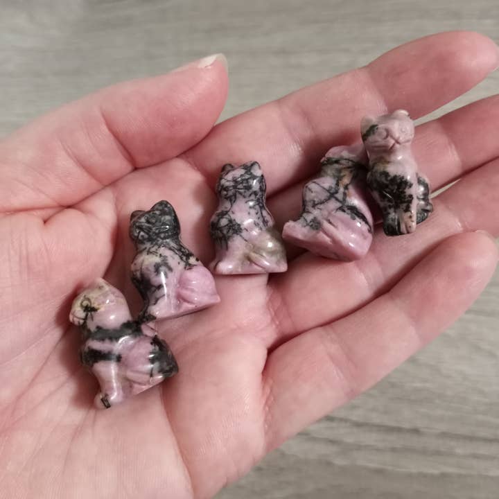Keystone Crystals - Wholesale Decorative Figurine - Small Gemstone Cat Figurine – Carved Crystal Animal Statue