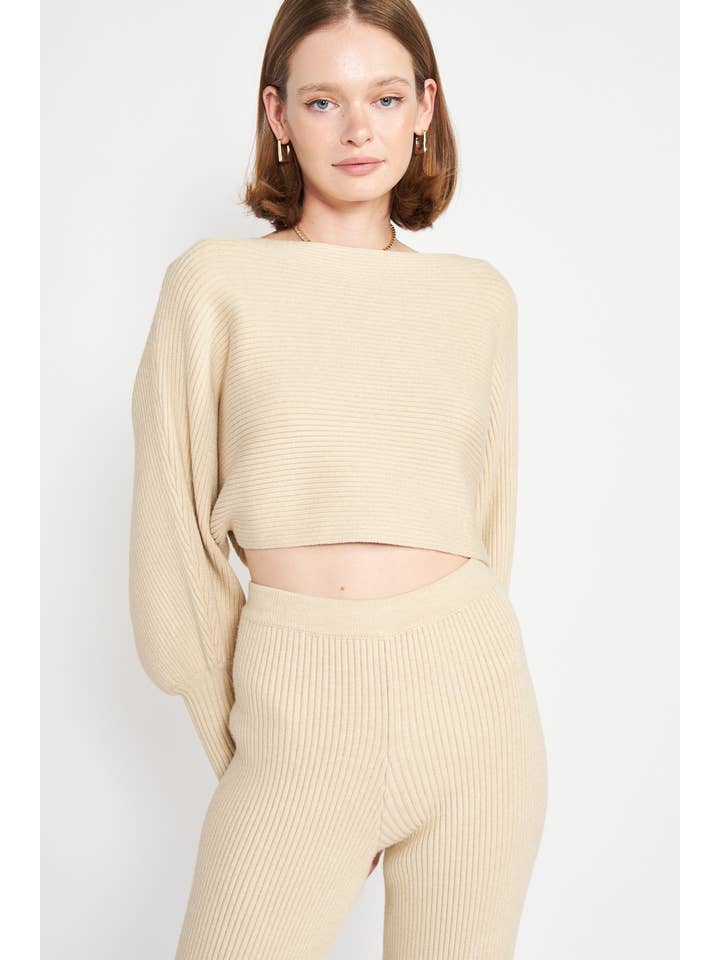 Emory Park - Wholesale Knit Sweater - Women's - DOLMAN SLEEVE CROPPED SWEATER7