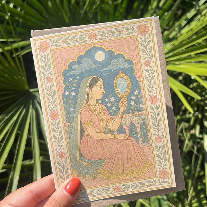 The Golden Altar – wholesale Everyday greeting card – Indian Reflections Greetings Card1