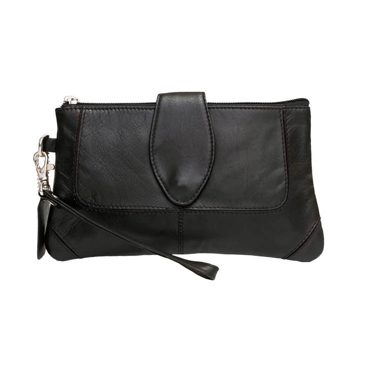 ASHLIN® | MIDDELGROTE POLSBANDJES VOOR SMARTPHONES | LEER voor wholesale door Ashlin Leather Boutique