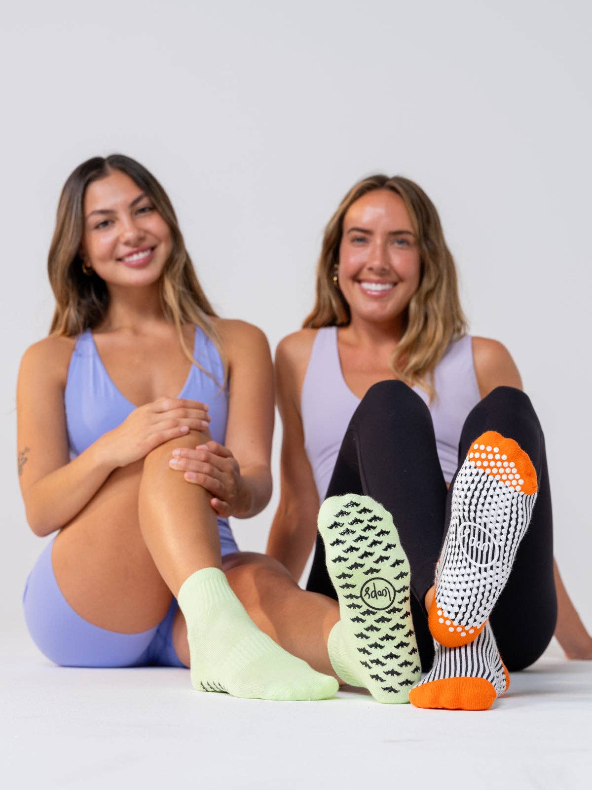 Reformer Loops – wholesale Socks – Women's – Fright Club Ankle - Stripe1