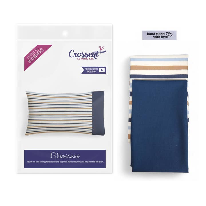 Crosscut Sewing Co. - Wholesale DIY Craft Kit - Pillowcase Sewing Kit with Instructions and Materials for DIY Sewing Projects3