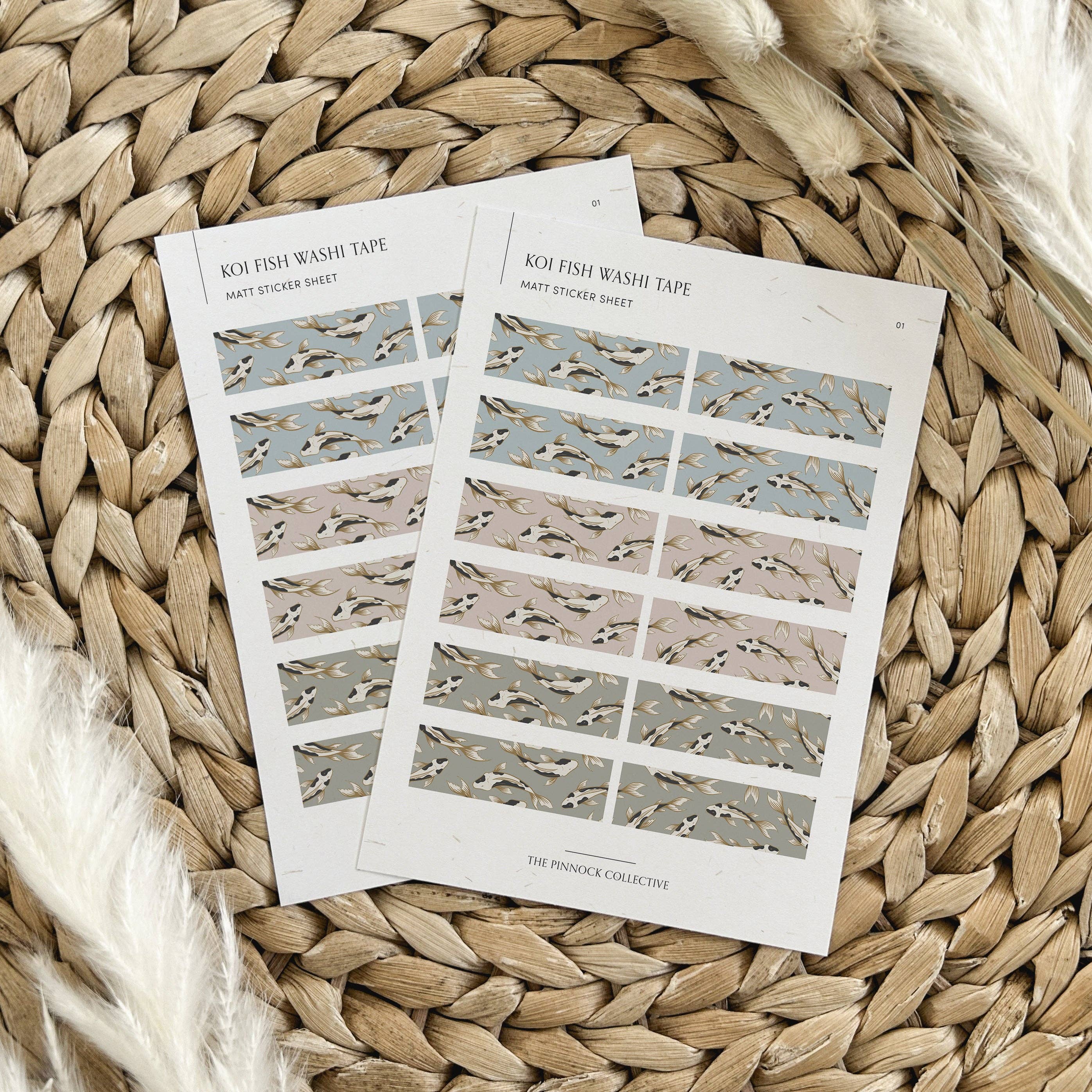 The Pinnock Collective (Duty Paid) – wholesale Sticker – Koi Fish Tape Sticker Sheet1