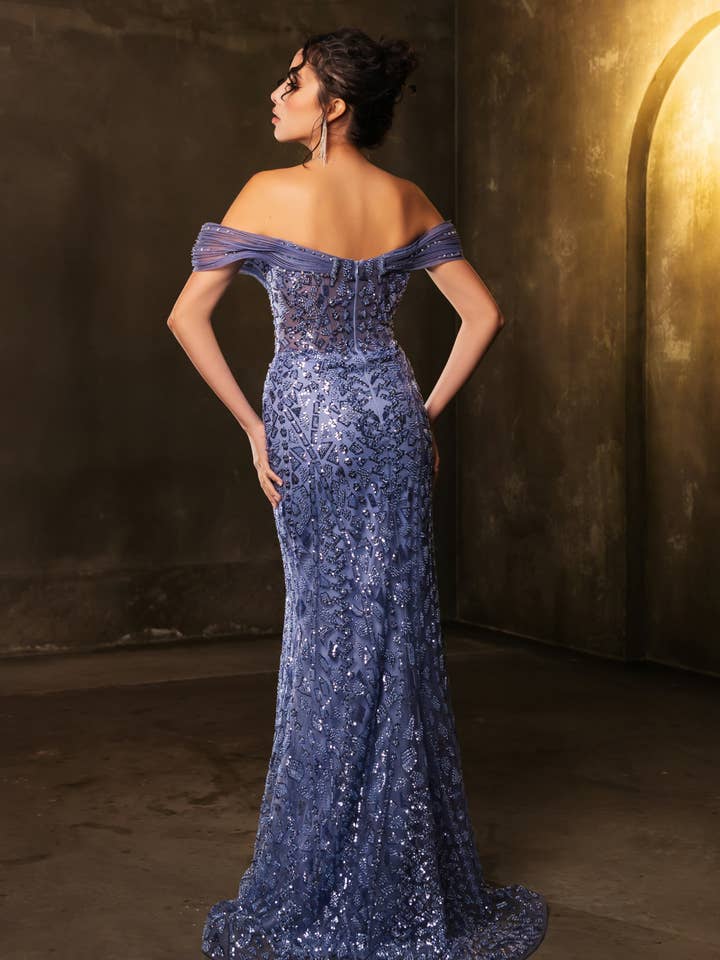 LA Merchandise - Wholesale Gown - Women's - Wholesale Evening Dress Sweetheart Mermaid Prom Gown LA81912