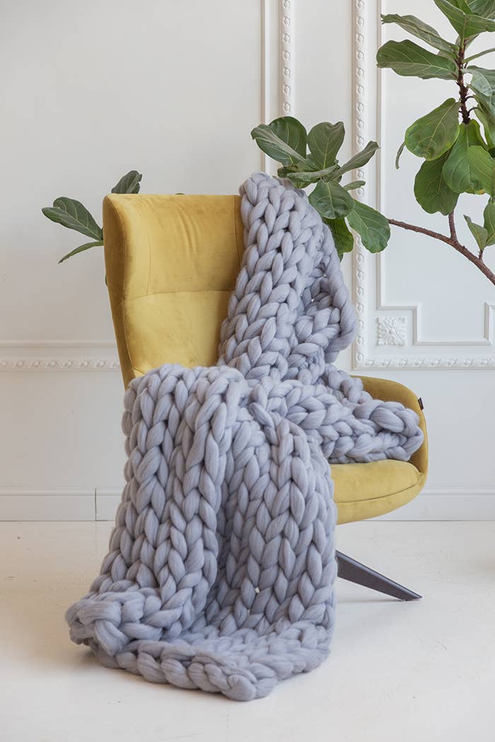 woolexperts – Manta para sofá por atacado – Cobertor gigante de tricô grosso 100% lã merino13