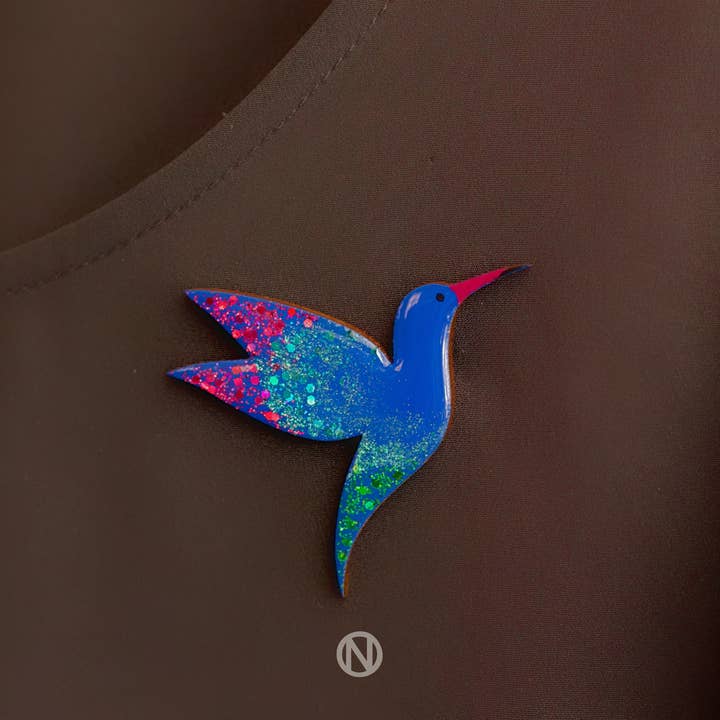 Naoi - Wholesale Brooch - Hummingbird Pin Brooch - Handmade to Order