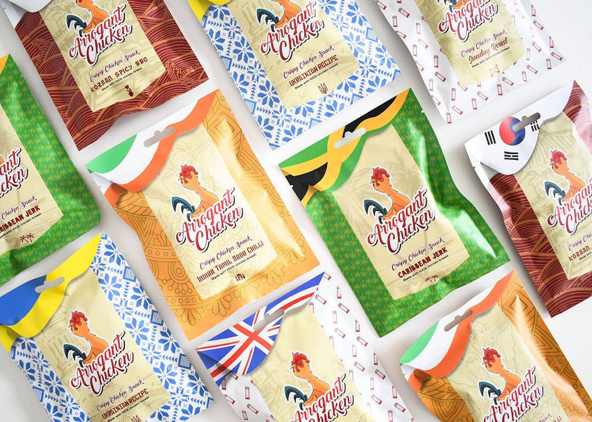 Arrogant Chicken – wholesale Jerky – Crispy Chicken Slices - Mixed Flavours12