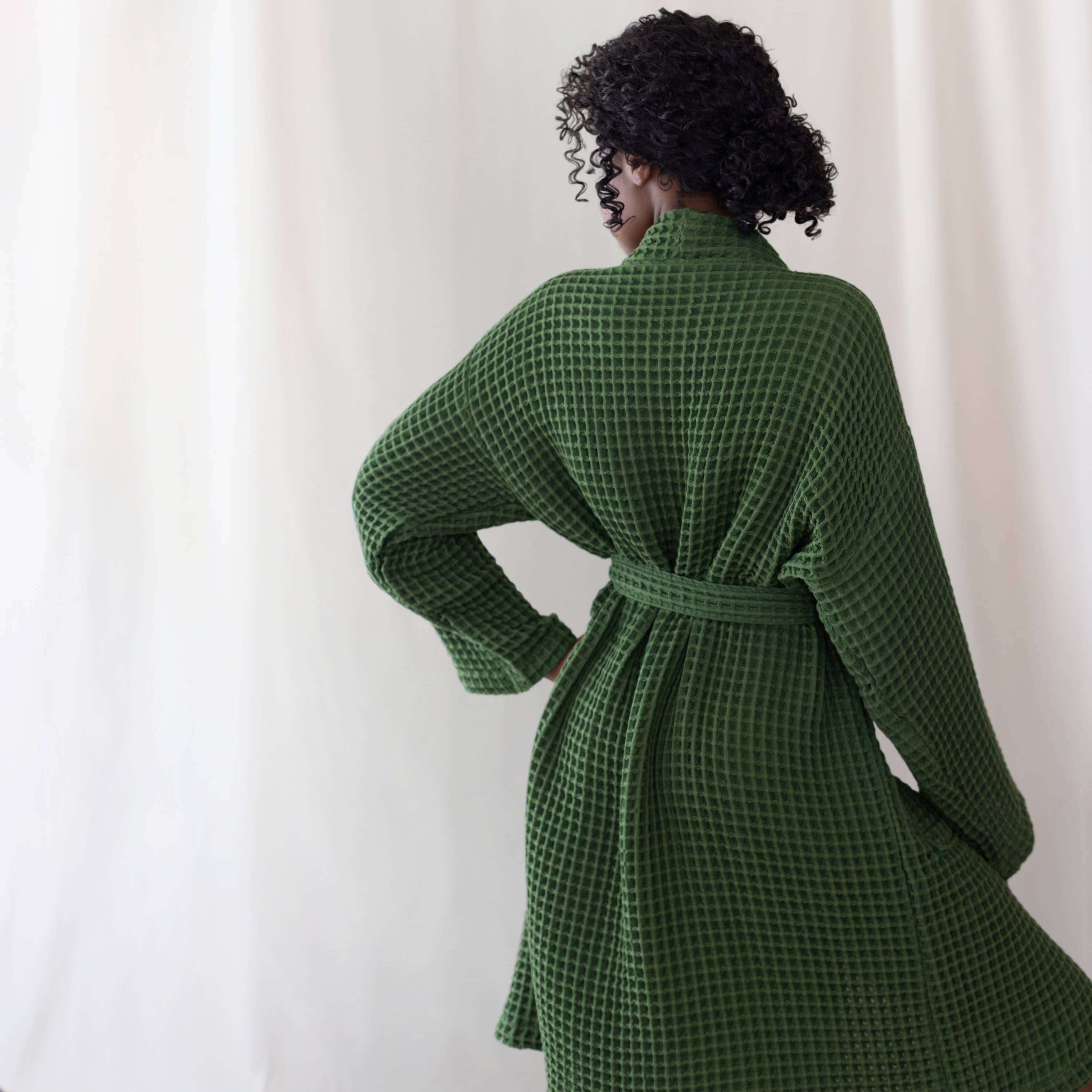 Vivamaison - Wholesale Robe - Unisex - Luxurious Waffle Kimono Bathrobe, 100% Cotton, Unisex Style42