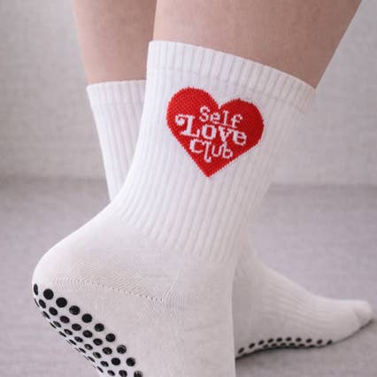 Self Love Club Pilates-Grip-Socken für den Großhandel von Grip & Flow