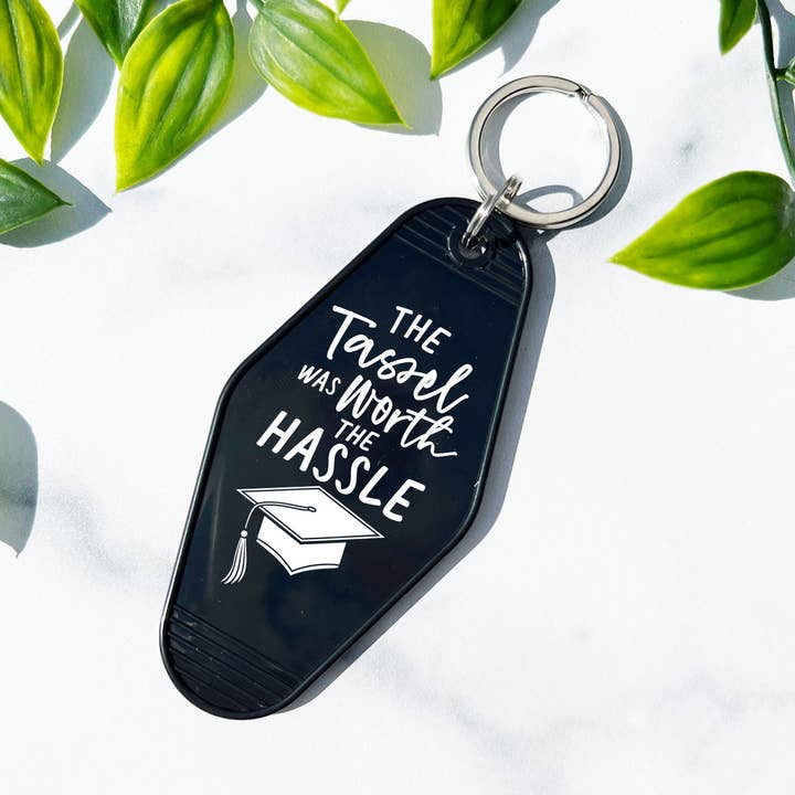 The Tassel Was Worth The Hassle Motel Keychain for wholesale by Lucky Luna Apparel