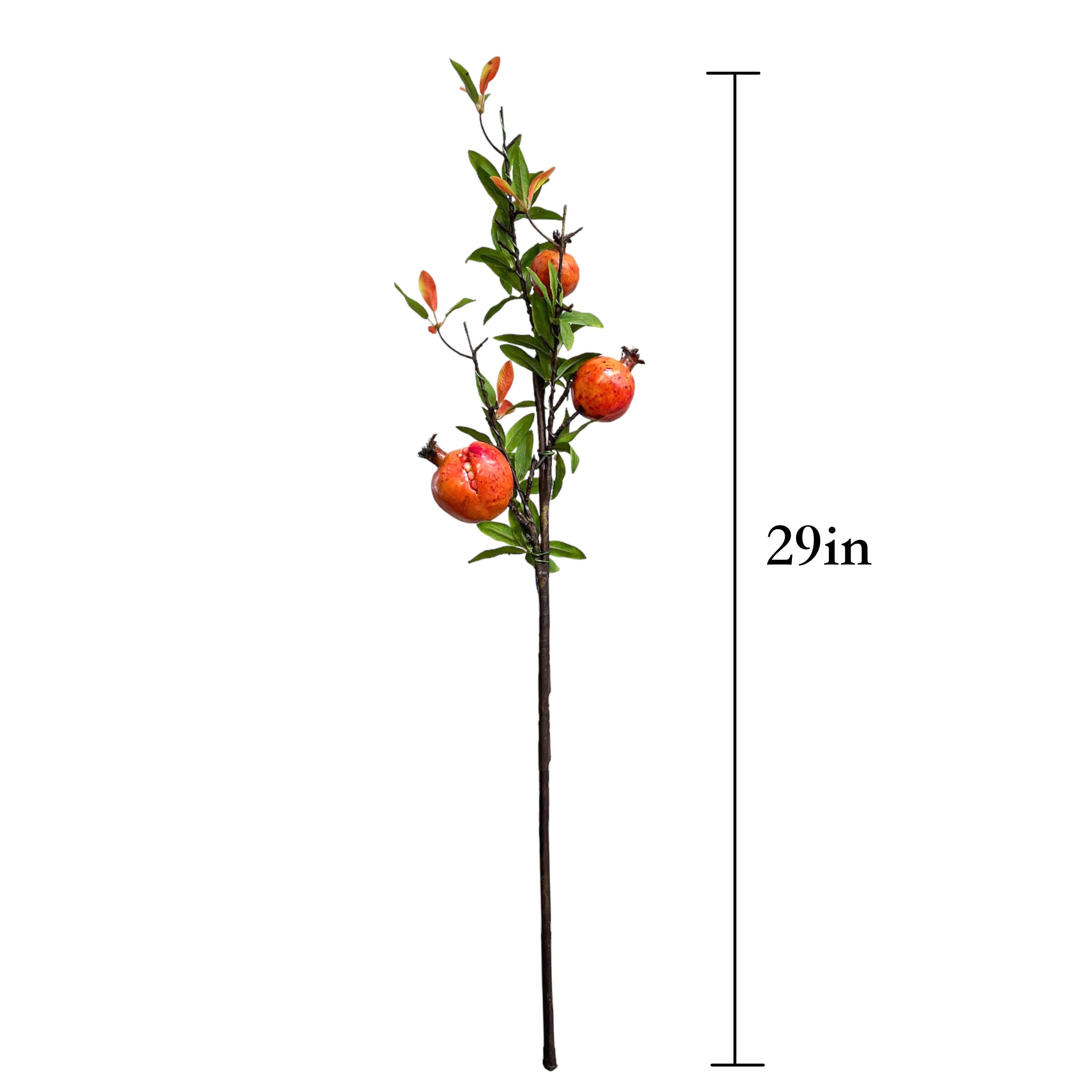 Sun Decorer - Wholesale Artificial plant - Artificial Pomegranate Branches Stems- Set of 21