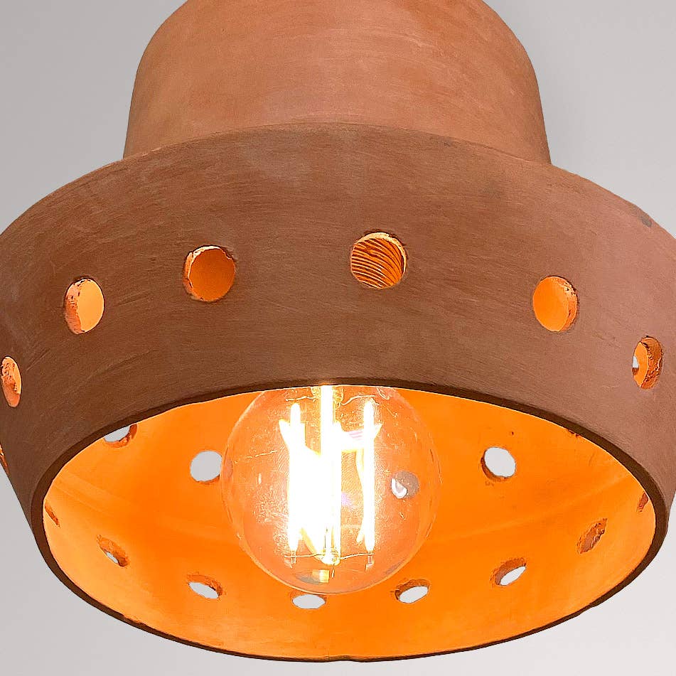 Greatceramics - Wholesale Chandelier/Hanging Light - Lamp Waikiki  Beach Terracotta open| Handmade | Ceramic7