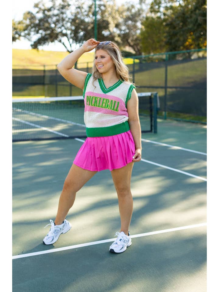 Multi Pickle-ball Sweater Vest for wholesale on Faire6