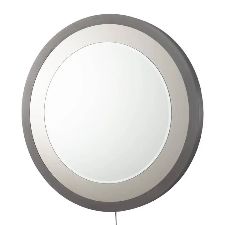 Nova of California - Wholesale Wall Mirror - Wall Mirror 39" Starfall Infinity LED Gunmetal2
