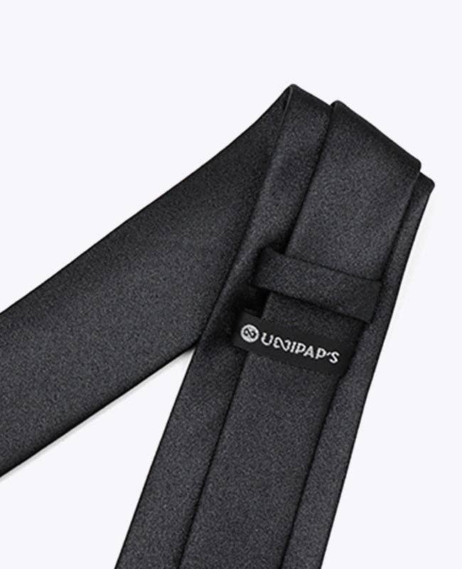 Unipap's - Wholesale Necktie - Men's - Black Sequin Tie No. 1 for Men in Polyester "Armand"1