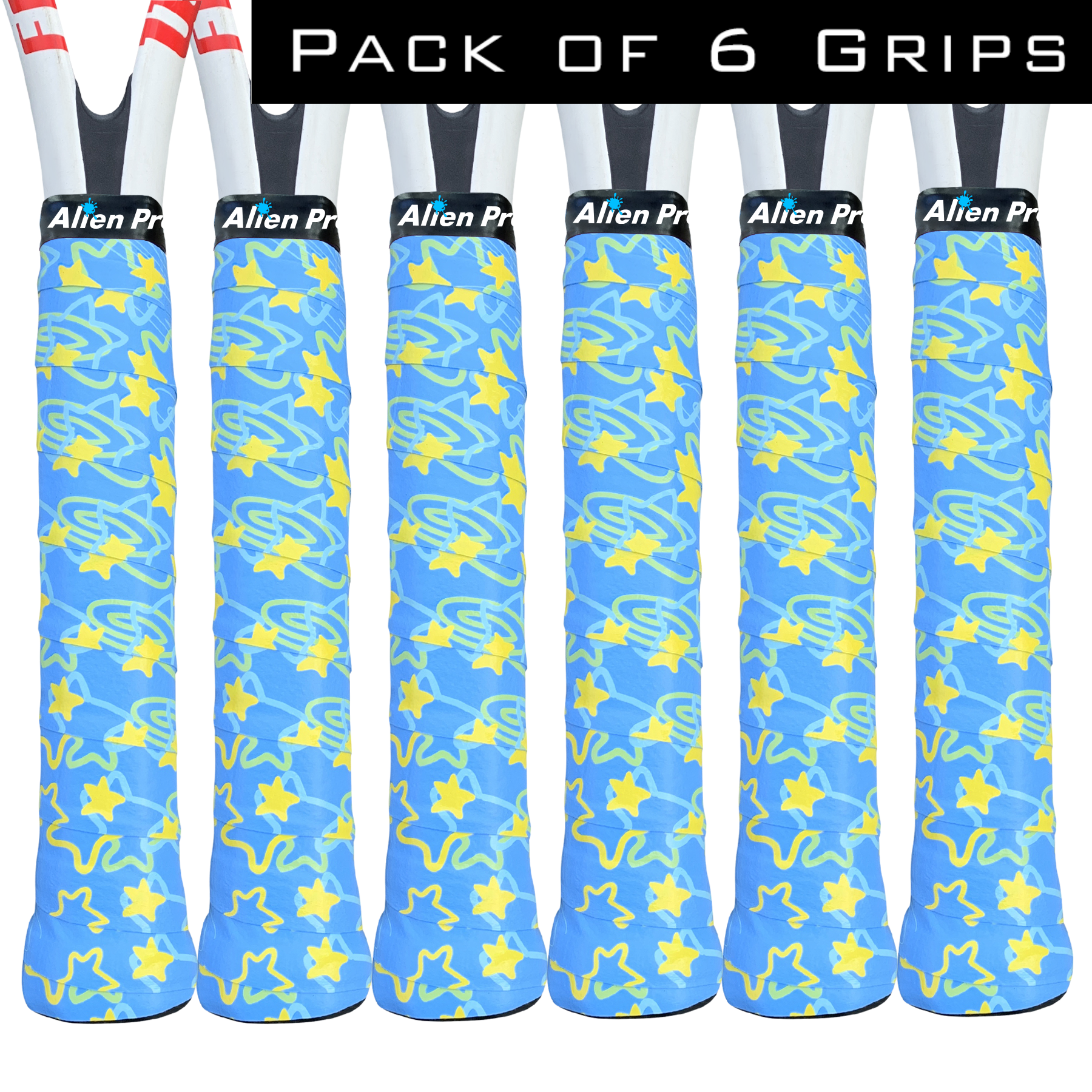 Alien Pros - Wholesale Sporting Accessories - [US] Alien Pros Tennis Racket Grip Tape C-Tac (6 Grips)19