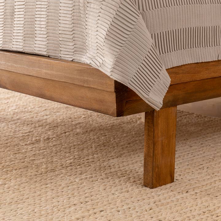 Deholzwart GmbH – Großhandel Bett – Rio Model-Holzbett Einzelbett Kiefernholz - BRAUN5