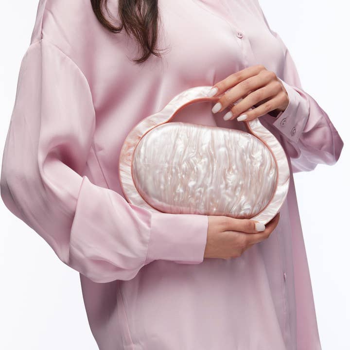 Lele Sadoughi - Wholesale Clutch Bag - Women's - ROSE PILL BOX ACETATE BAG1