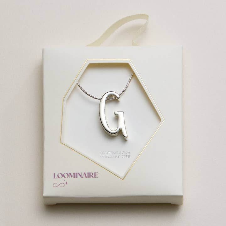 Frem - Wholesale Pendant/Charm Necklace - A Set of 16 Letters Gold Dipped Necklace – Gold & Silver Alphabet Charm Jewelry65