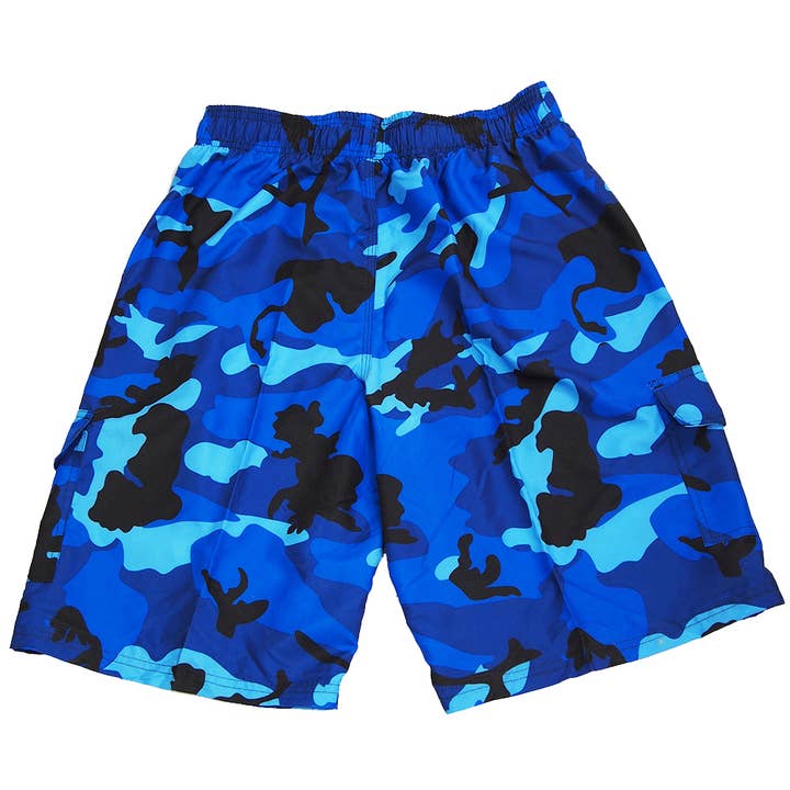 Eastern Off Price - Wholesale Swim Shorts - Kids - Norty Boys Swim Suit Trunks Board Short 42286 Blue