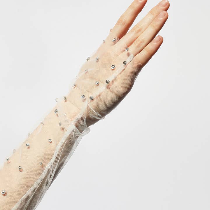 ICONIC WEDDING BRIDAL FINGERLESS GLOVES for wholesale by Aimée&Co