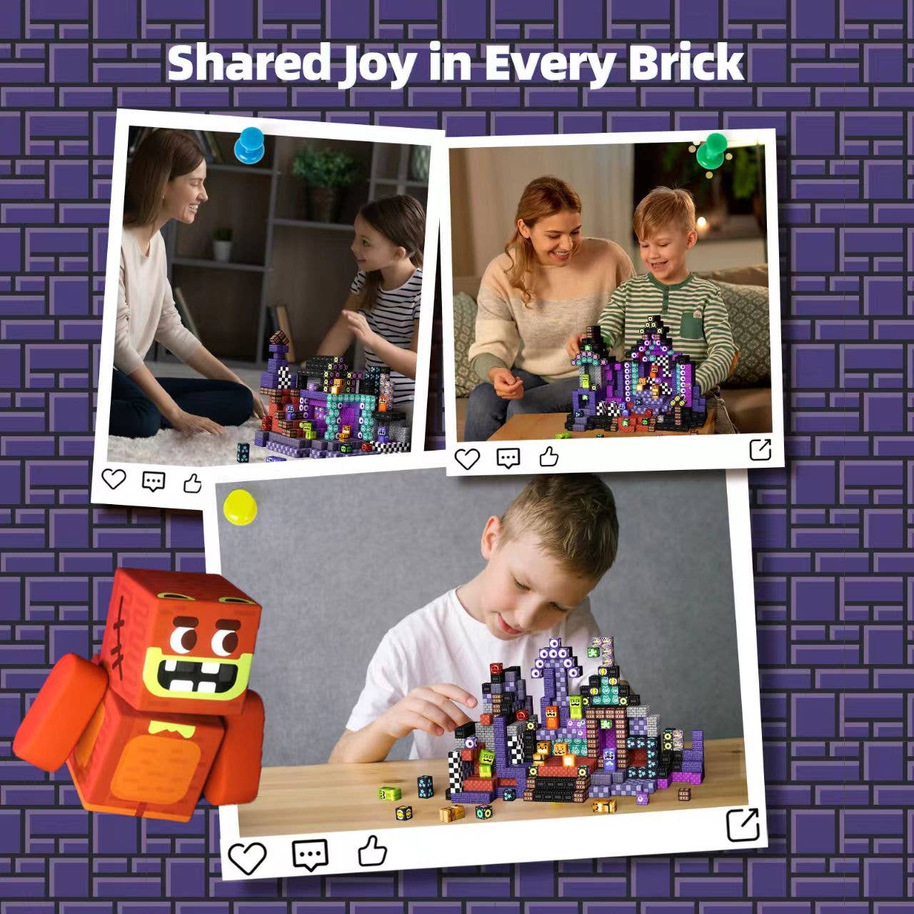 GobiDex - Wholesale Building Set - Kids - 2cm-200PCS  Midnight Madness Magnetic Building Blocks5