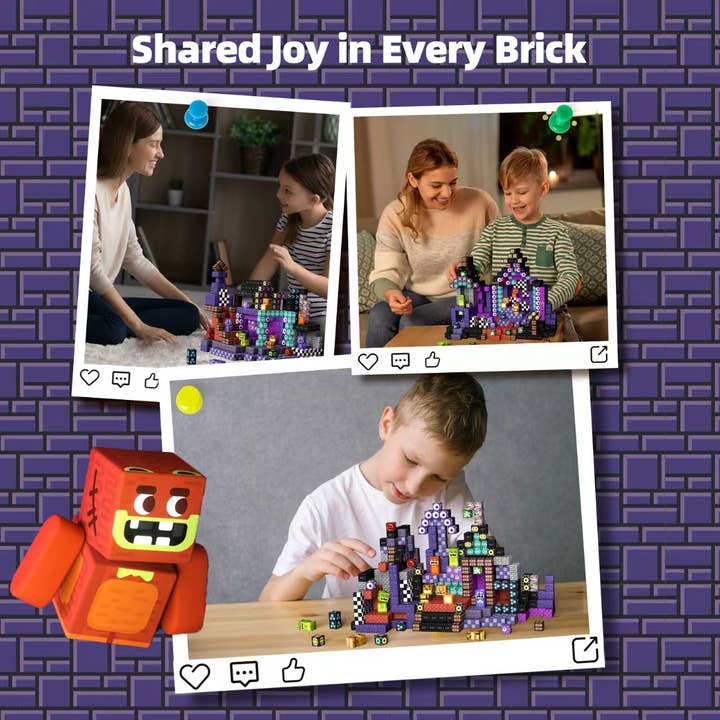 GobiDex - Wholesale Building Set - Kids - 2cm-200PCS Midnight Madness Magnetic Building Blocks5