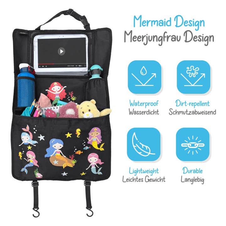 HECKBO - Wholesale Car Seat Cover - Kids & Baby - Car back seat organizer mermaid